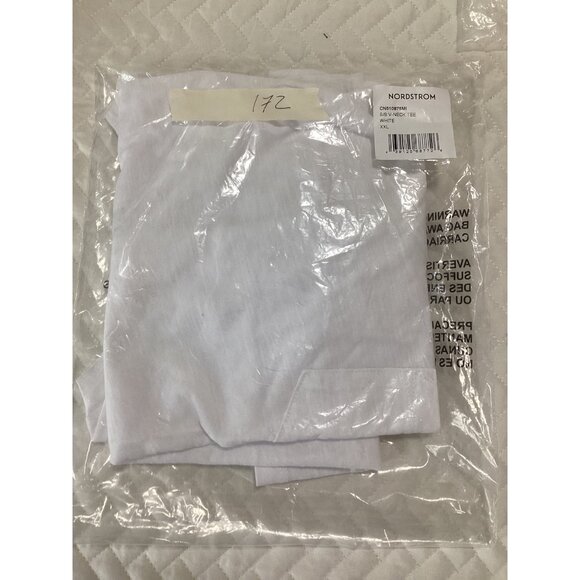 Caslon Womens White V-Neck Pocket T-Shirt XXL Outdoor Casual Wear Relax Fit NWT - Picture 9 of 9